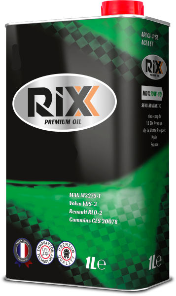Масло моторное полусинтетическое RIXX MD X 10W-30 API CI-4/SL ACEA E7 1 л