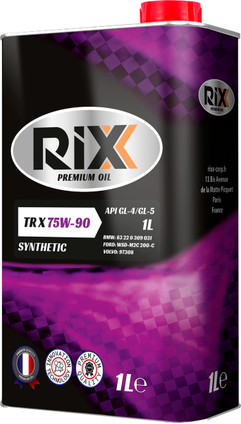Масло трансмиссионное синтетическое RIXX TR X 75W-90 1 л.  API GL-4/5