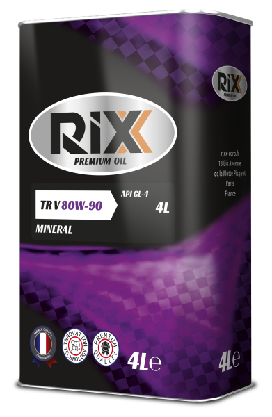 Масло трансмиссионное минеральное RIXX TR V 80W-90 API GL-4 4 л